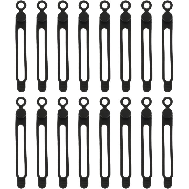 Desk Wire Organizer 16pcs Silicone Cable Tie Cord Organizers Reusable