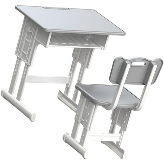 Desk and Chair Model Desk Dollhouses School Scene Realistic Playset Desk Model for Creative School Fun