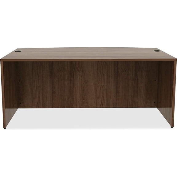 Desk with Thick Laminate Top, Grommet Holes, Modesty Panel and Adjustable Floor Guides