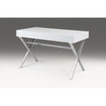 thumbnail image 1 of Desk with Two drawers with Medal Base silver, 1 of 5