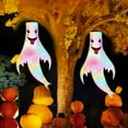 thumbnail image 1 of DeskAKBK 2 PCS LED Ghost Windsocks - Solar Powered Hanging Decor for Yards, Gardens, and Outdoor Parties - Flowing Design with Gentle Illumination, 1 of 7