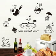 DeskAKBK® Kitchen Wall Stickers Coffee Sweet Food DIY Wall Art Decal Decoration Oven