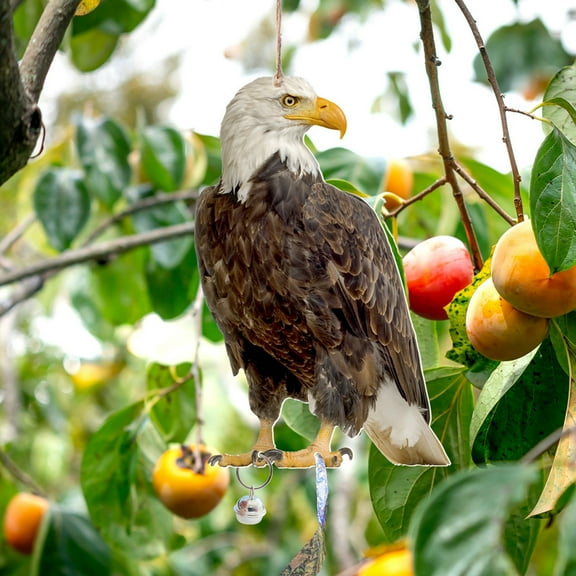 DeskAKBK® Manor Hanging Bird Repellent Owl Bell Pendant Orchard Scaring Bird Pendant Outdoor Decoration Wind Chime
