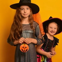 DeskAKBK Plastic Pumpkin Trick or Treat Bucket for Kids, Halloween Candy Collection Pail with Handle, Durable Pumpkin Basket for Party Favors and Holiday Decor