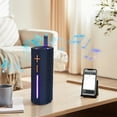 thumbnail image 1 of DeskAKBK Portable Wireless Bluetooth Speaker With LED Colorful Lights Powerful Bass FM Radio 360 - Degree Surround Sound 15 - Meter Range For Home And Outdoor Use,Fathers Day Gifts, 1 of 7