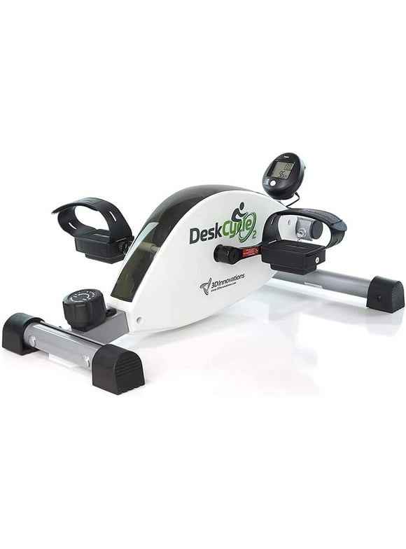 DeskCycle 2 Under Desk Bike Pedal Exerciser with Adjustable Leg - Mini Exercise Bike Desk Cycle, Leg Exerciser for Physical Therapy & Desk Exercise