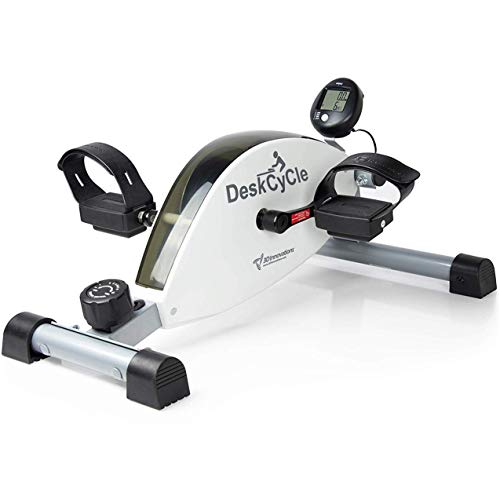 DeskCycle Under Desk Bike Pedal Exerciser, Desk Cycle Mini Exercise Peddler & Stationary Cycle for Home Workout & Desk Exercise Equipment, White - image 1 of 9