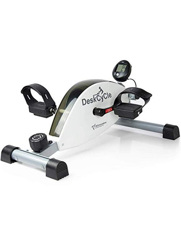 DeskCycle Under Desk Bike Pedal Exerciser, Desk Cycle Mini Exercise Peddler & Stationary Cycle for Home Workout & Desk Exercise Equipment, White
