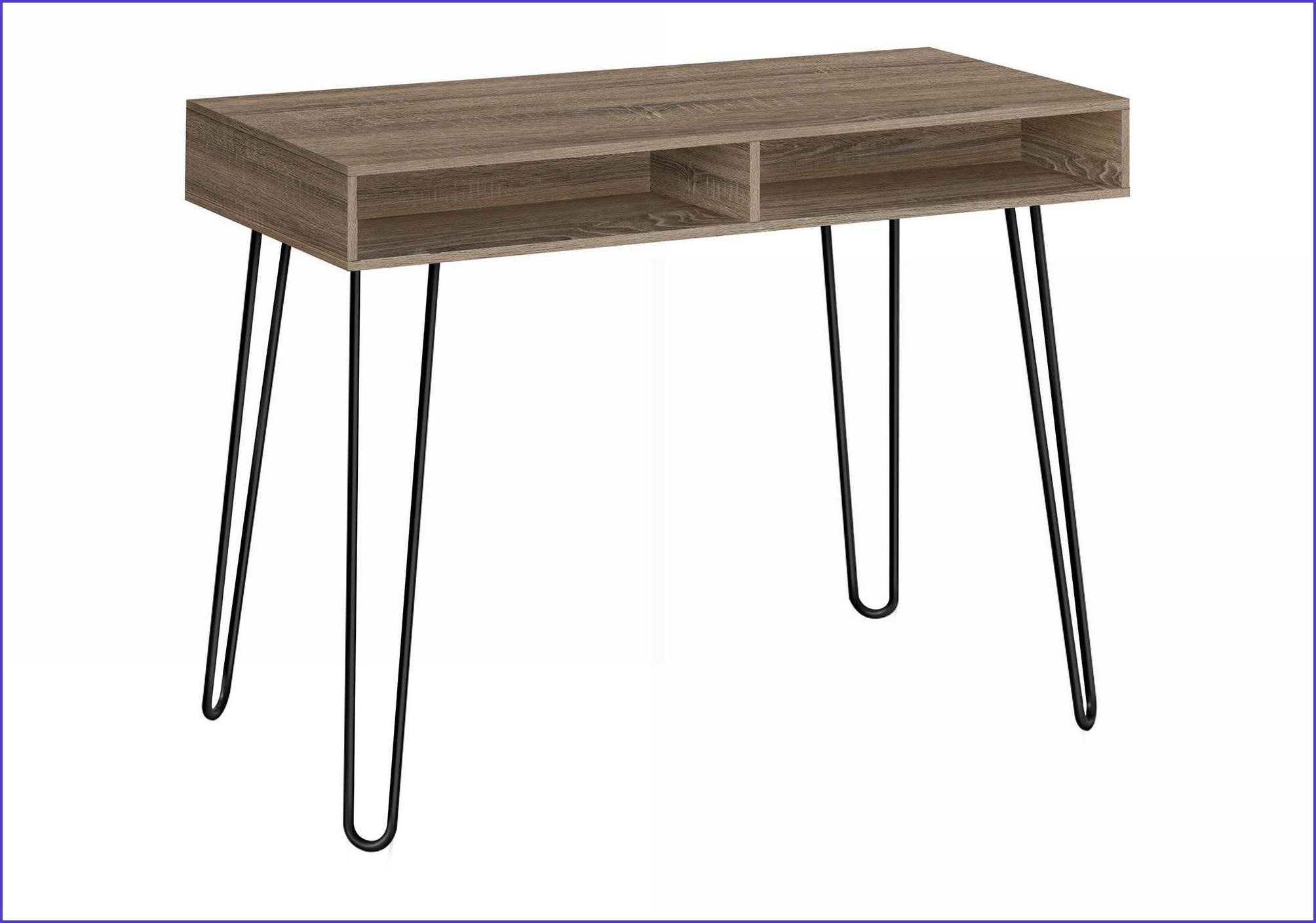 Desks: 40” Modern Computer Desk with Storage Cubbies, Left/Right Set-Up ...