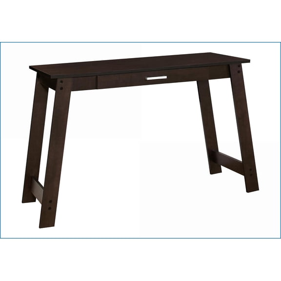 Desks, 42 Contemporary Computer Desk with Storage Drawer, Brown Laminate, Modern | Espresso | Particle Board