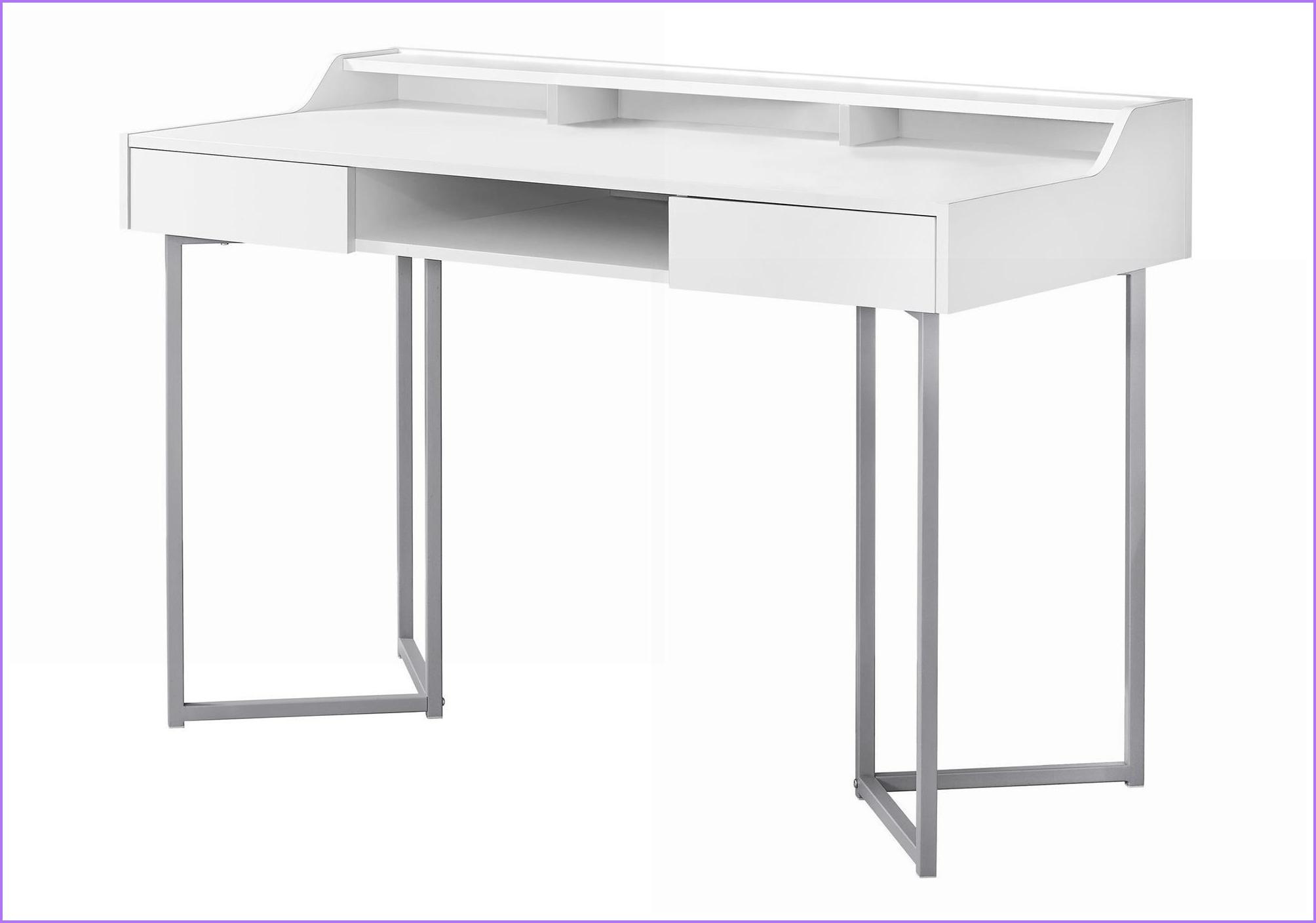 Grey Computer Desk Open Box Desks: 48'' Home Office Computer Desk with Storage, Open Cubbies ...