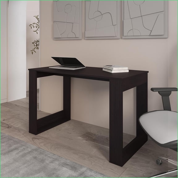 Desks, Modern Albion Computer Desk 47.2W x 23.6D Workspace | Black | Engineered Wood