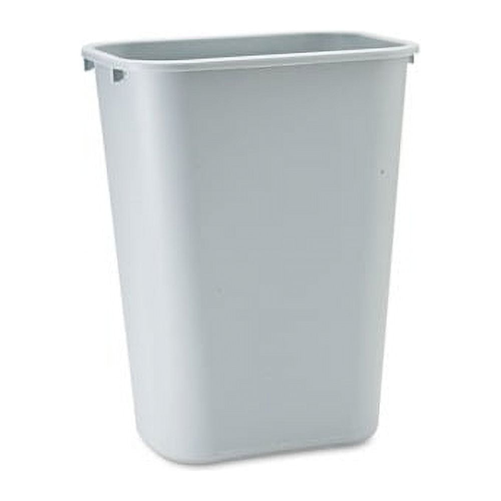 Rubbermaid Indoor Trash Can w/ No Lid, Gray Plastic, 10.25 Gal