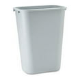 thumbnail image 1 of Deskside Plastic Wastebasket Rectangular, 10.25 gal, Gray, 1 of 1