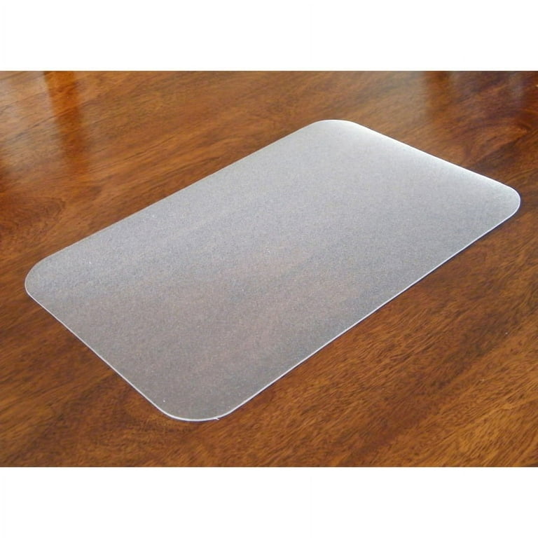 Desktex Antimicrobial Desk Mat - Rectangle - 22 inch Width x 17 inch Depth - Polyvinyl Chloride (PVC) - Clear | Bundle of 2 Each