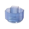thumbnail image 1 of Desktop 360 degree Rotating Cosmetic Storage Box Makeup Holder for Vanity Bathroom Blue, 1 of 8