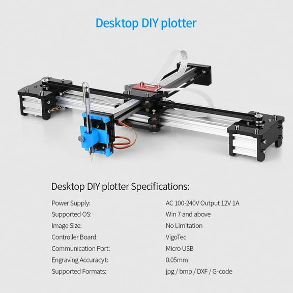 Desktop Assembled Plotter Pen Drawing Robot Machine Painting Handwriting Kit