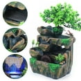 thumbnail image 1 of Desktop Atomizing Rockery Fountain Waterfall with LED Light Indoor Home Office Relaxation Ornament, 1 of 9