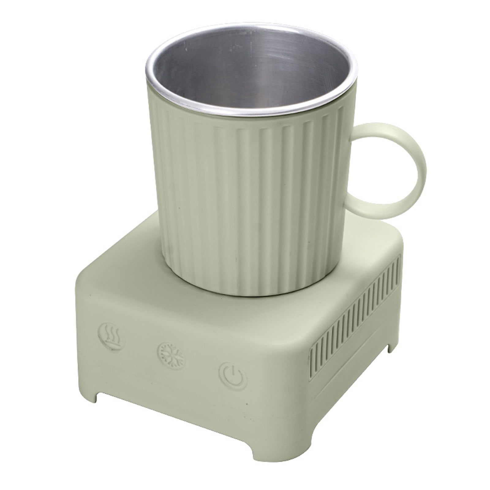 Desktop Beverage Cooler and Warmer | Portable Drink Chiller and Heater for Coffee, Soda, Beer, Milk | USB-Powered Temperature Control Mug for Office, Dorm, Car, Travel
