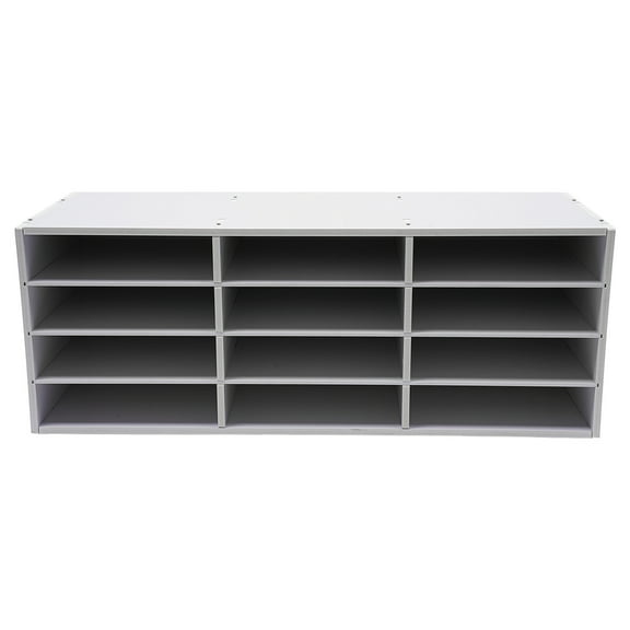 Desktop Bill Paper Organizer Freestanding Tiered Shelf Mail Sorter for Office Home School PVC