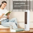 thumbnail image 1 of Desktop Bladeless Fan 3 Speed Wind Tower Shaped USB Rechargeable Fan with Remote Control for Summer Use, 1 of 5