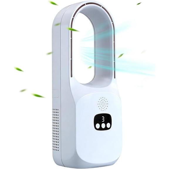 Desktop Bladeless Fan Semiconductor Cooling Heater Air Circulator Quiet
