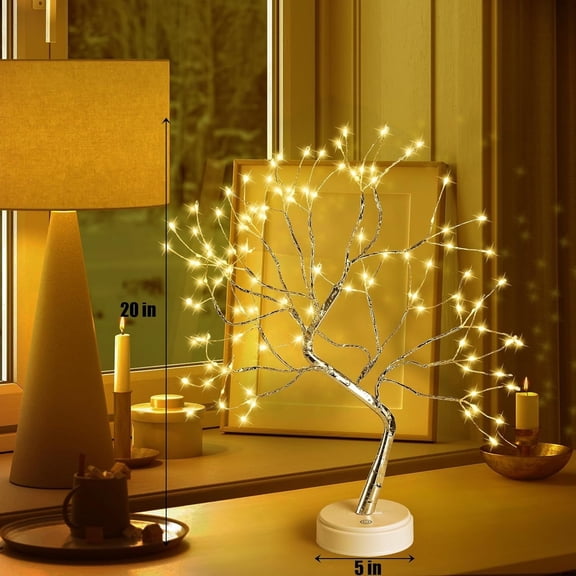 Desktop Bonsai Table Lamp, Fairy Tree Decorative Lamp, with Touch-sensitive Switch, Suitable for Bedrooms, Tabletops and Room Decoration
