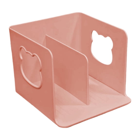 Desktop Book Holder Desk Book Shelf File Organizer Plastic Compact Design for Students Office Classroom