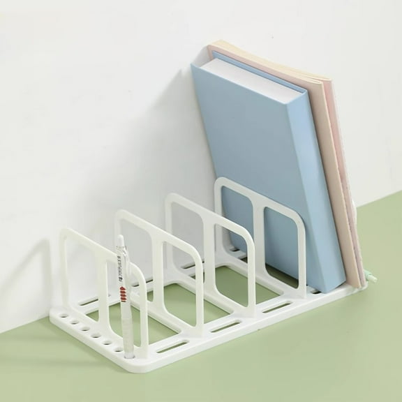 Desktop Book Organizer,Creative Book Stand,Divider Bookshelf for Home School and Office,Desktop Bookshelf Book Storage Rack Student Bookcase DVD Rack Shelf Multifunctional Tabletop Organizer