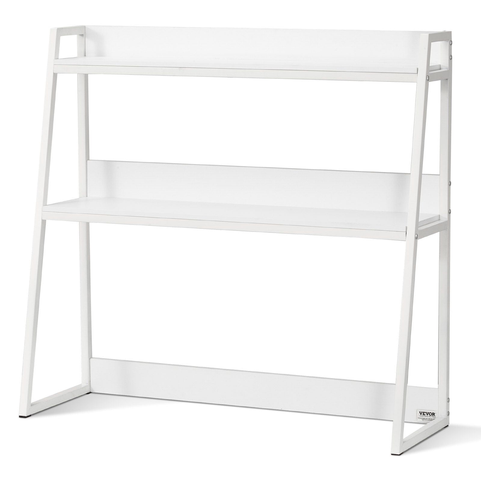 Desktop Bookshelf Hutch 2 Tier Storage Organizer 37.4 x 12.6 x 35.4 ...
