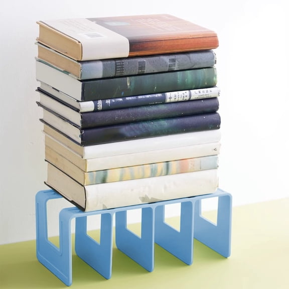 Desktop Bookshelf Organizer, Office Tabletop Book Storage Rack, Tilting Bookcase for Books/CDs/Magazine Display Bookstand Large Bookshelf Book Support Student Bookshelf Desktop Storage Baffle Desk