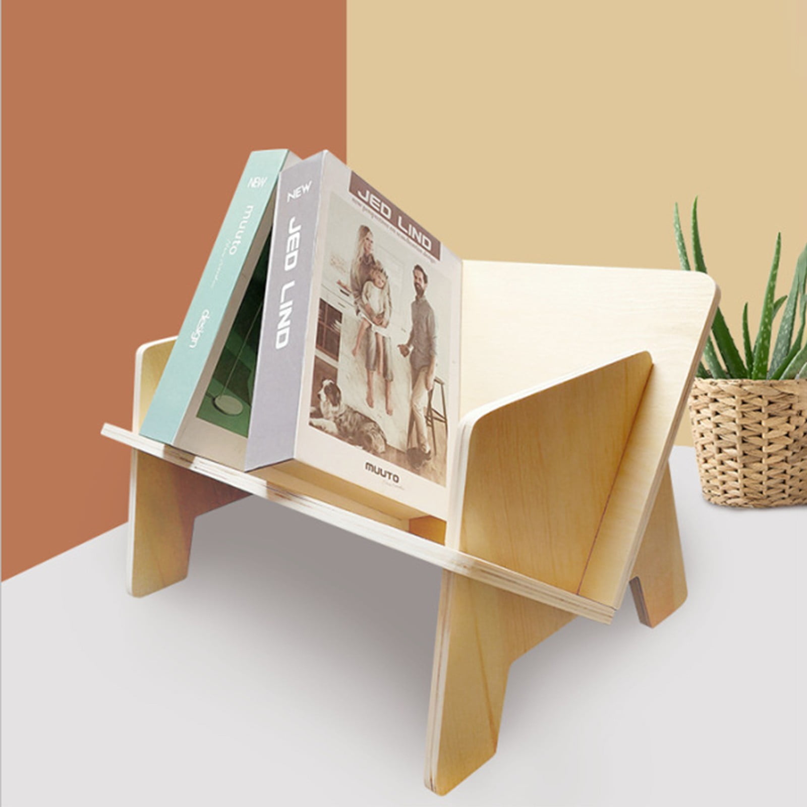 V shaped cheap wall bookshelf