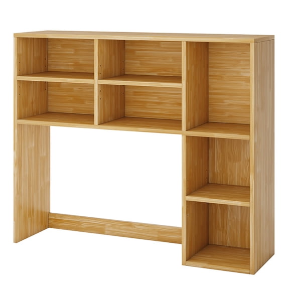Desktop Bookshelf With 7 Open Cubbies And 3 Adjustable Shelves 2 Anti-toppling Kits For Computer Desk, Writing Desk, Vanity Table, Coffee Bar