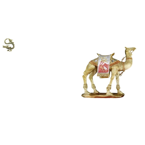 Desktop Brass Mini Chinese Figurine Camel Resin Ornament Graceful Handcrafted for Living Room Office