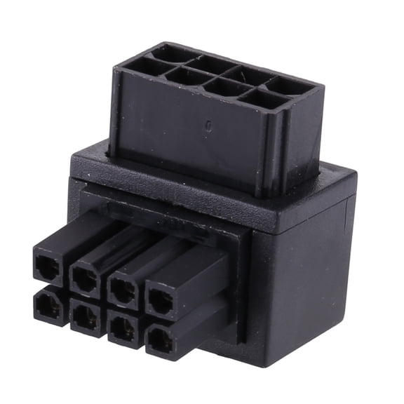 Desktop CPU 8Pin Power Adapter Main Board 8pin to 8Pin 90Degree Power Steering Connector 90 Adapter