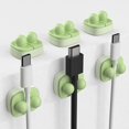 thumbnail image 1 of Desktop Cable Management Clips Set 6-PCS, Multi-Color Cable Organizer for Charging Wires, Mouse & Data Cables, Self- Cord Holders, Plastic Wire Clamps for Office Desk 3.6x3.2x2.5cm, 1 of 6