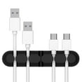 thumbnail image 1 of Desktop Cable Organizer Clip - Silicone Cord Management Holder for Phone Charger & Data Cables, 9.6x2x1.2cm Office Desk Storage Solution, 1 of 7