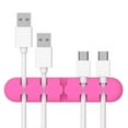 thumbnail image 1 of Desktop Cable Organizer Clip - Silicone Cord Management Holder for Phone Charger & Data Cables, 9.6x2x1.2cm Office Desk Storage Solution, 1 of 2