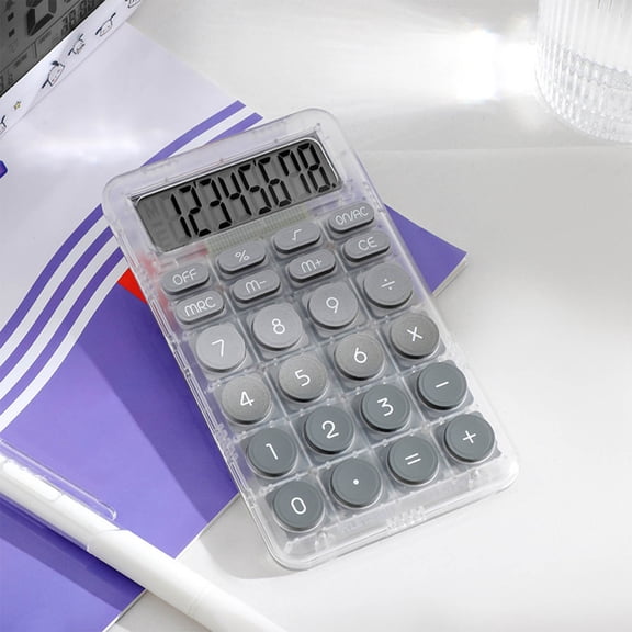 Desktop Calculator With 10-Digit Large LCD Display Big Buttons Bettery Power Smart 4 Function Small Basic Standard Calculators Pocket Size For Home Class Office Business Campus For Teens