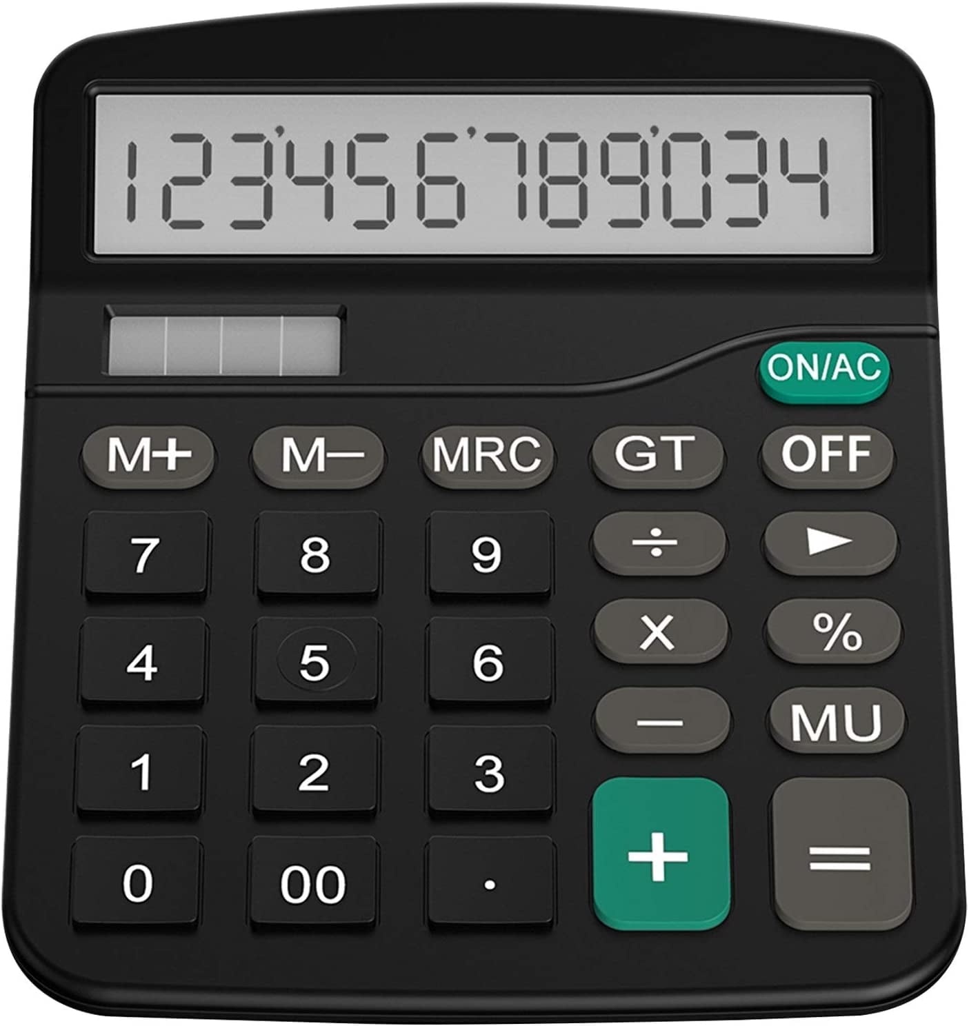 Desktop Calculator 12 Digit with Large LCD Display and Sensitive