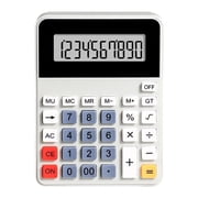 Desktop Calculator, 12 Digits Large LCD Display Calculator Battery Powered Desk Calculator Basic Calculator for Home Office