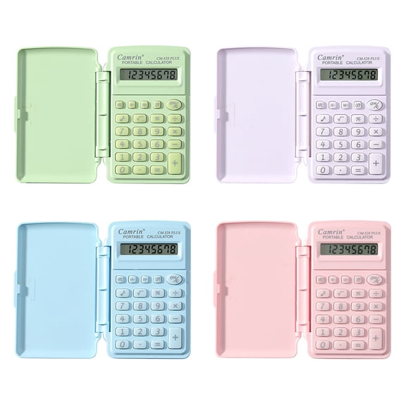 Desktop Calculator, Mini Scientific Calculator High Beauty Student Candy Color Computer Small Portable Flip Counter