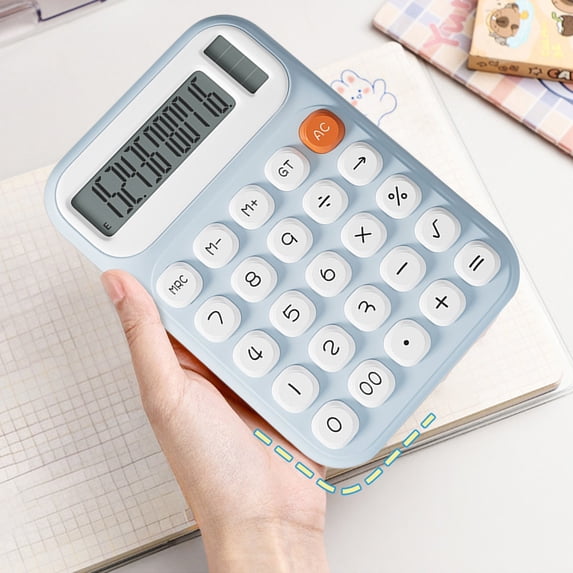 Desktop Calculator, Power Calculator High Aesthetics Value Portable Solar Computer Designed For Student Finance And Office Use