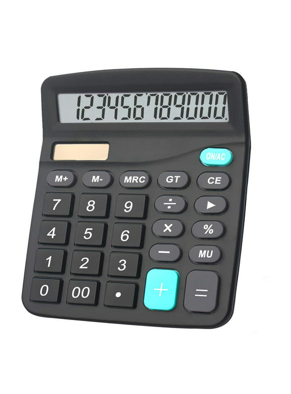 Desktop Calculator, Solar Calculator with Large LCD 12 Digit Display, Large Sensitive Buttons, Dual Power Desktop Calculator, Suttable for Office, Home, School