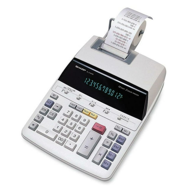 Desktop Calculator with Two-Color Printer