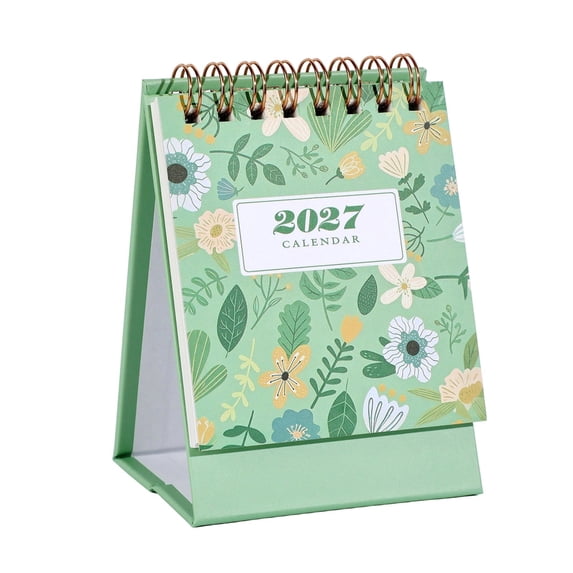 Desktop Calendar 2027 English Standing Monthly Flip Pages for Home Office