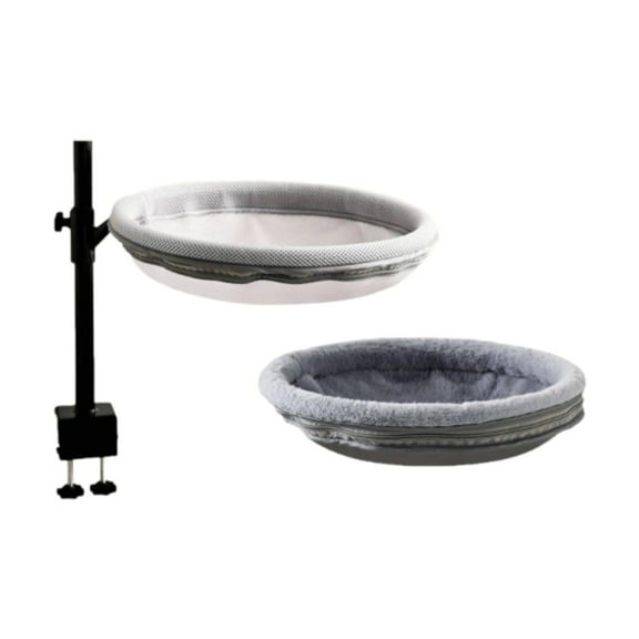 Desktop Cat Perch Kitten Furniture Basking Bed Easy Installation Desk Clamp Mount for Cat Lovers Small Workspaces
