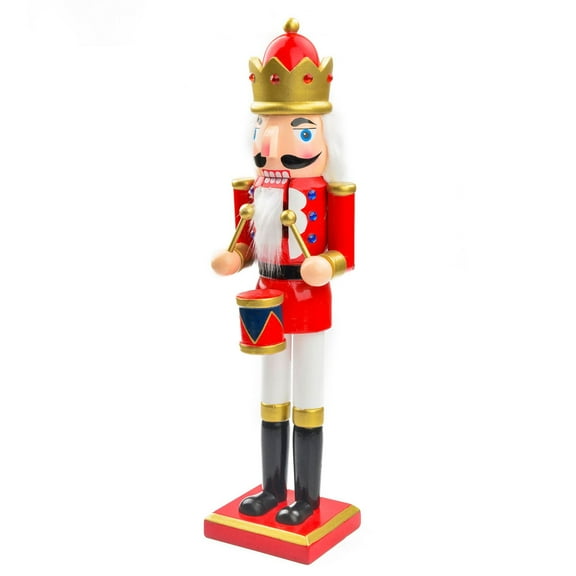 Desktop Christmas Traditional Nutcracker Figure Wooden Nutcracker Soldier Holiday Decor
