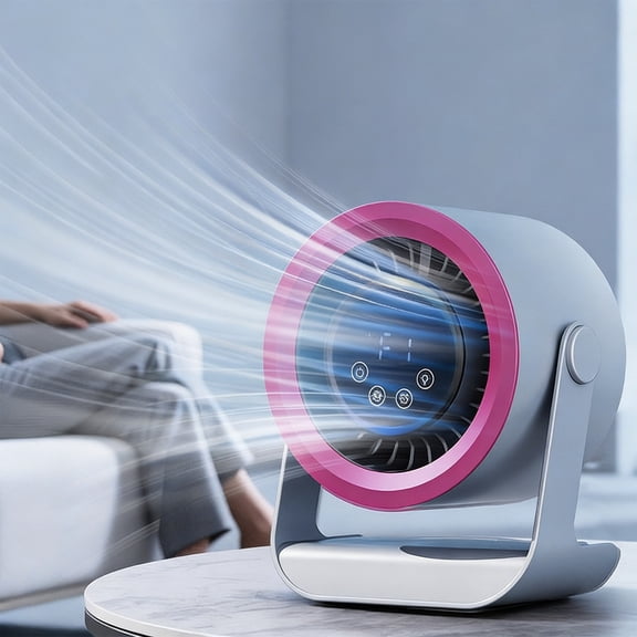 Desktop Circulation Fan Wall Mount Table Fan USB Rechargeable Air Circulator Small Space Adjustable Speed Quiet Indoor Airflow Compact Cooling Device Work Sleep Household Cooling Solution for Use