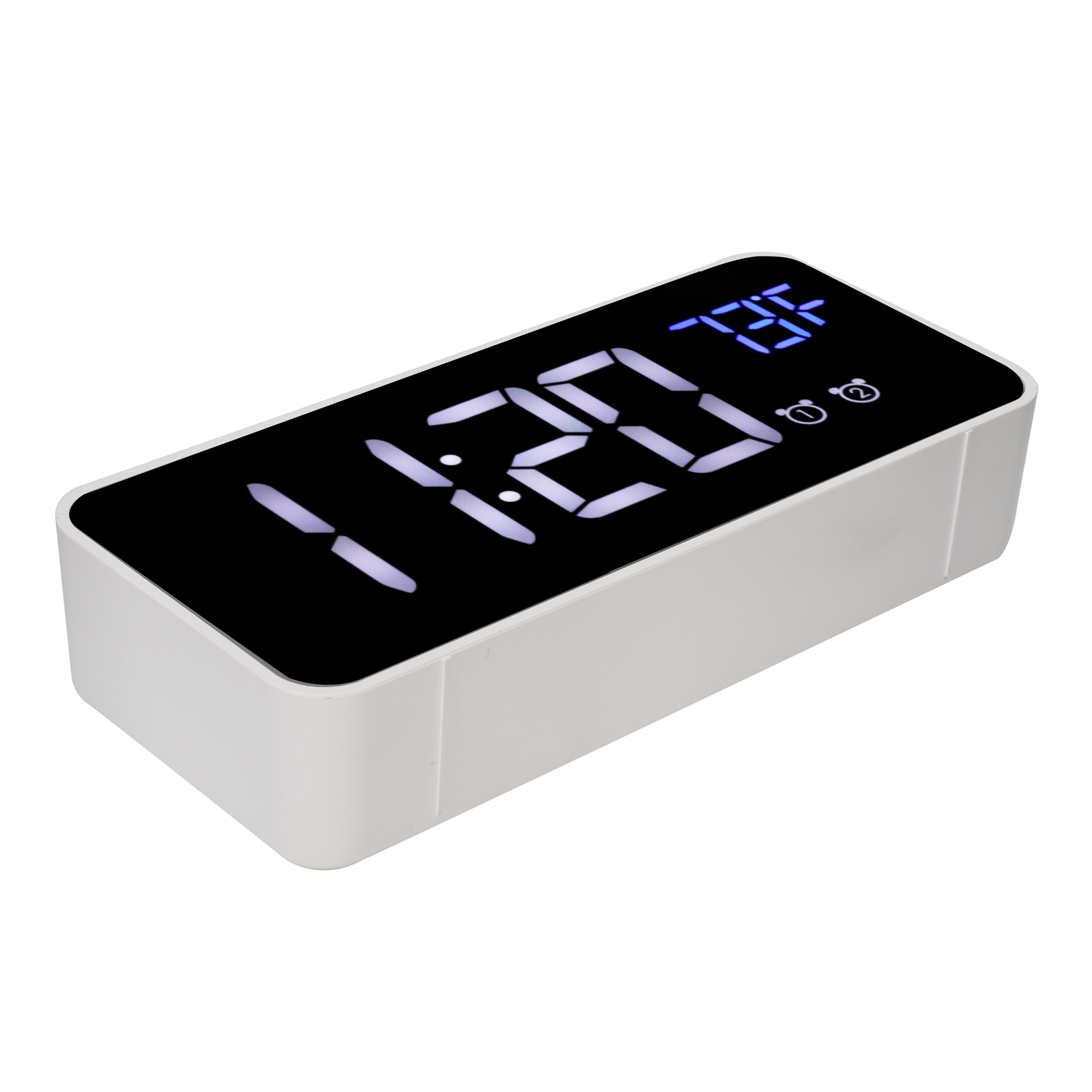 Desktop Clock, Digital Clock, Night Mode And Mirror USB Charging Large